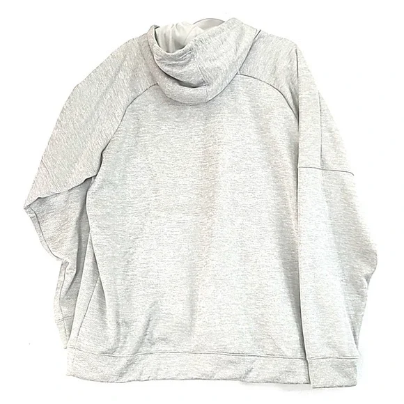 Adidas Mens Size 2XL Big Spellout Screenprint Logo Pullover Hoodie Gray Logo - Picture 2 of 12